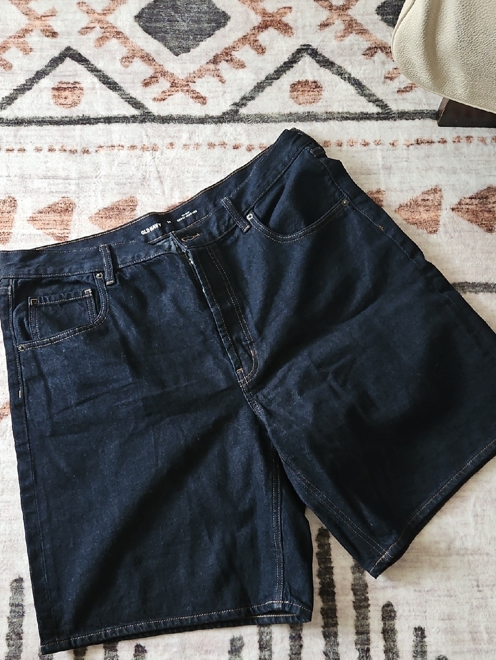 Old Navy Mid Rise Baggy Wide Leg Denim Shorts